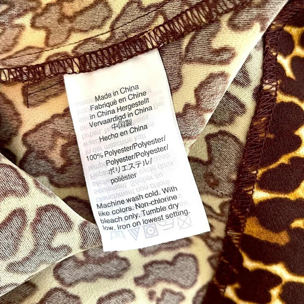 J. Crew Classic Animal Print Long Sleeve Dress Size 6